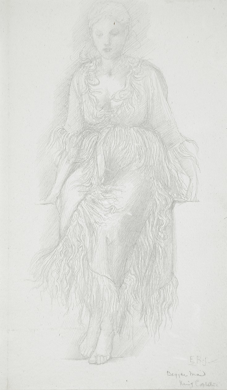 Siddende kvinde af Edward Burne-Jones
