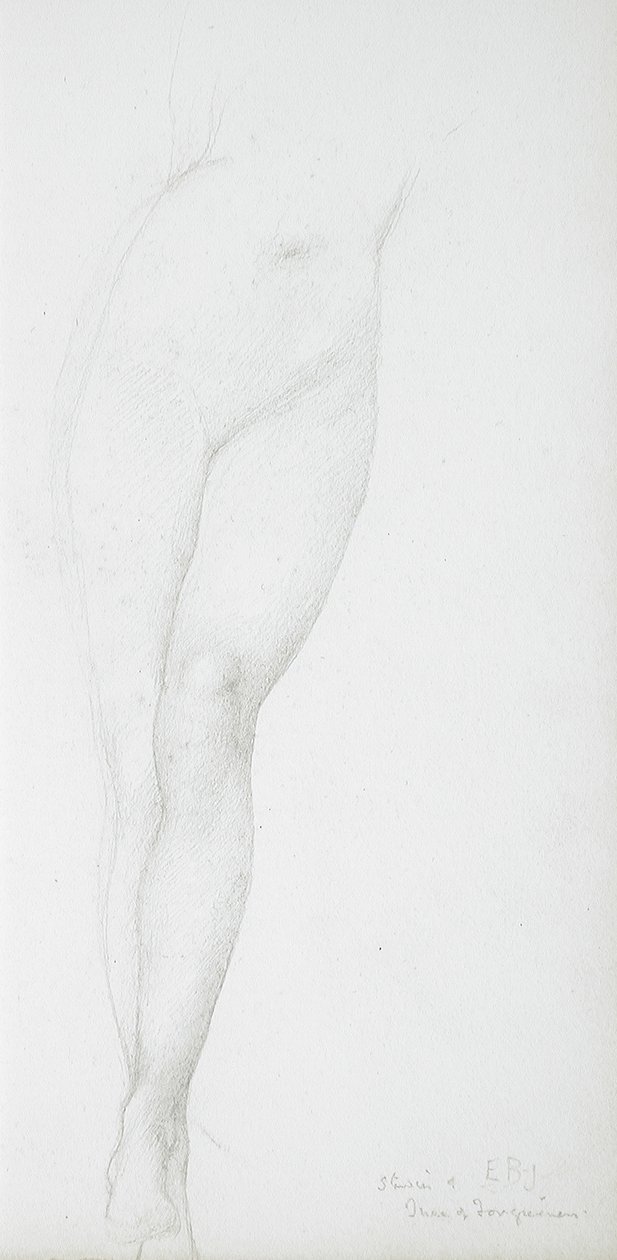 Undersøgelse af kvinders ben af Edward Burne-Jones