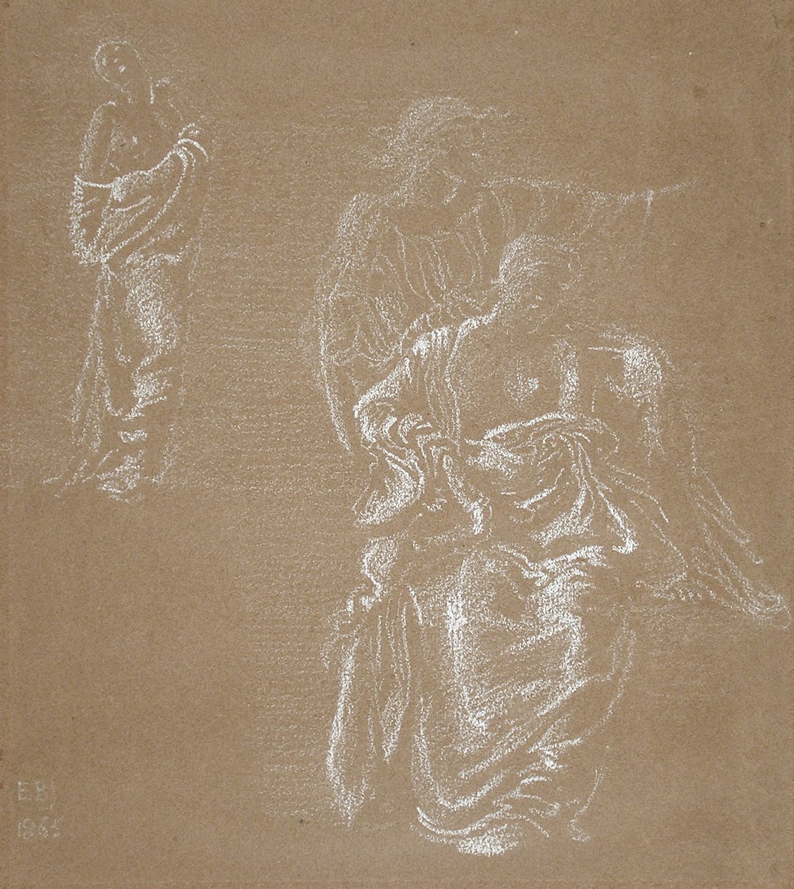 Tre figurer af Edward Burne-Jones