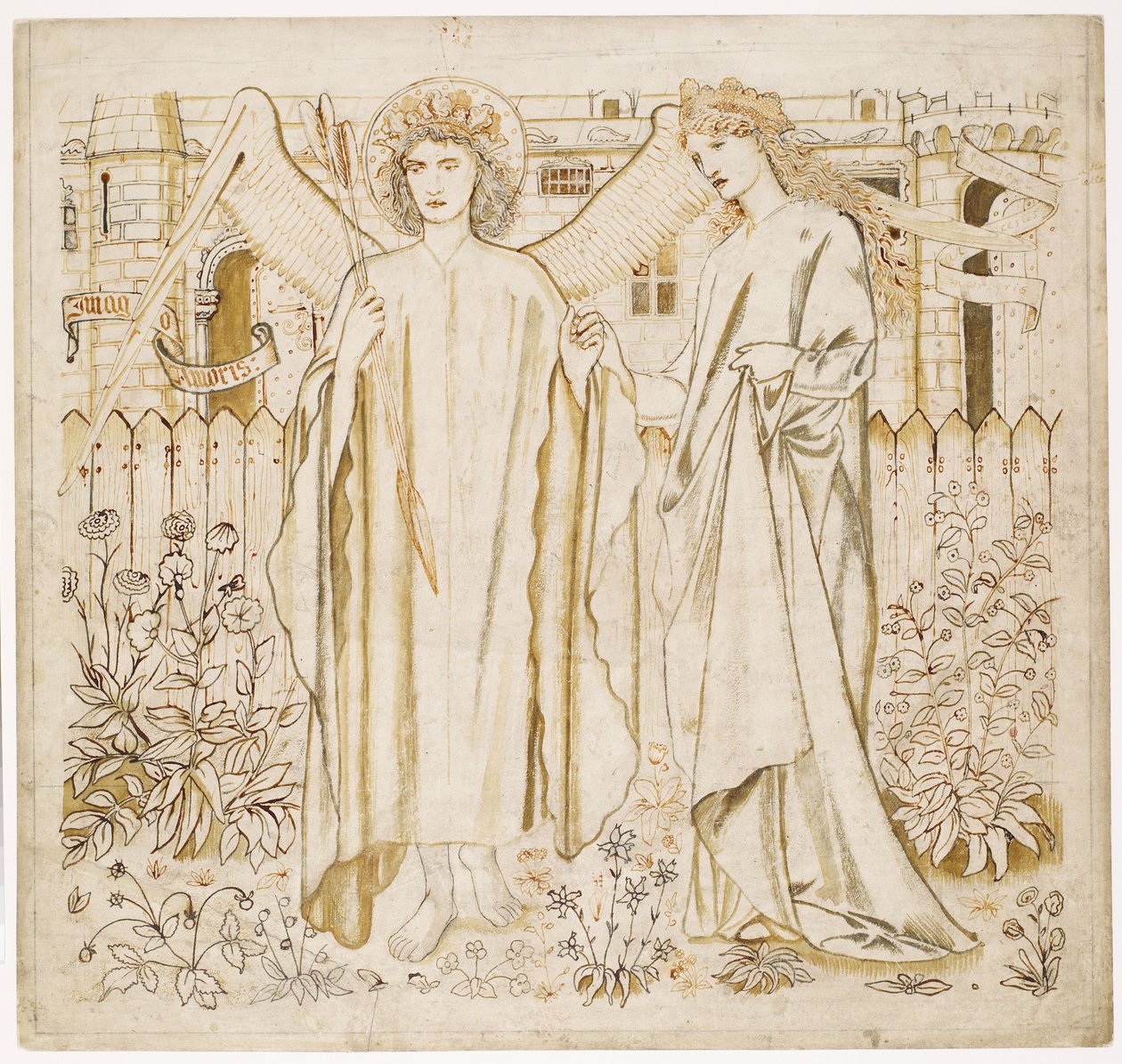 Chaucers "Legenden om de gode kvinder" - Amor og Alcestis af Edward Burne-Jones