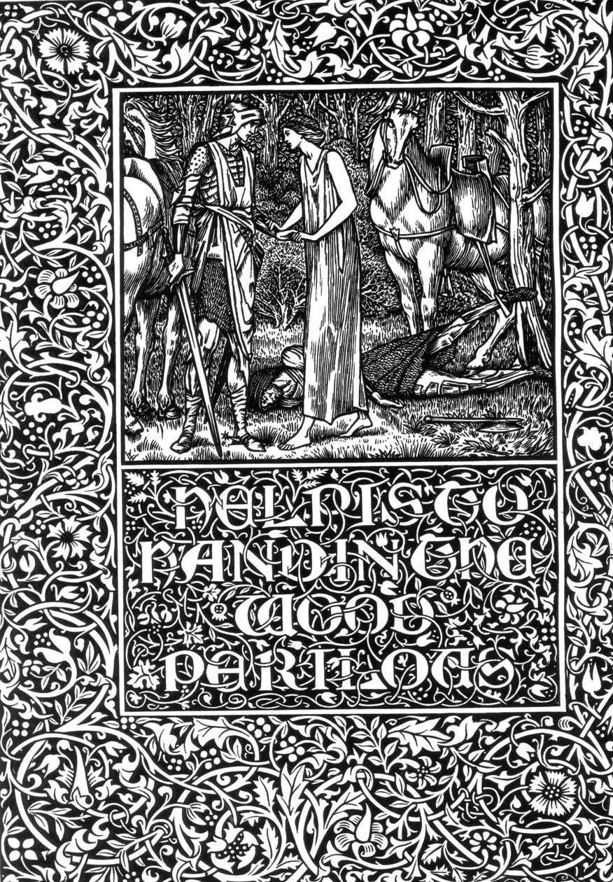 Der er hjælp at hente i den farlige skov, 1896 af Edward Burne Jones