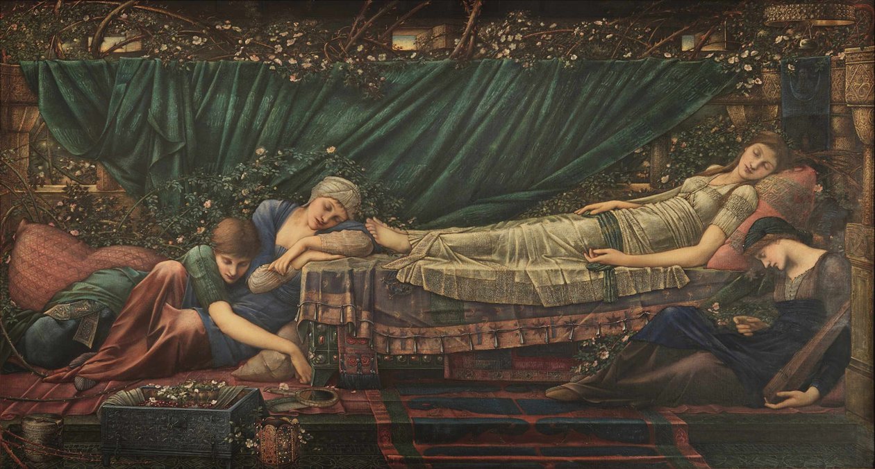 The Legend of Briar Rose: The Sleeping Beauty, 1885-1890. af Edward Burne Jones