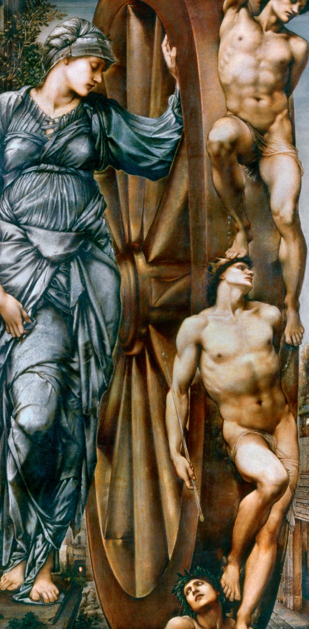 Lykkehjulet, 1875-1883 af Edward Burne Jones