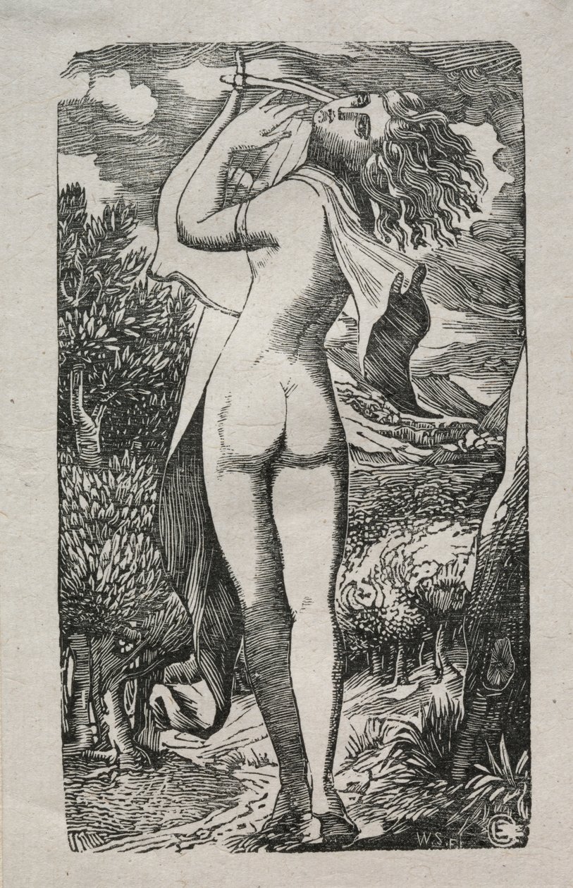 Bacchante eller The Player on The Lyre af Edward Calvert