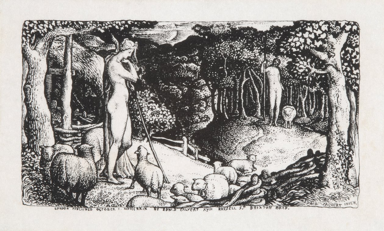 Ideelt præsteliv, 1829 af Edward Calvert
