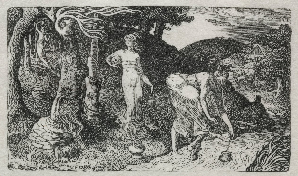 Bækken, 1829. af Edward Calvert