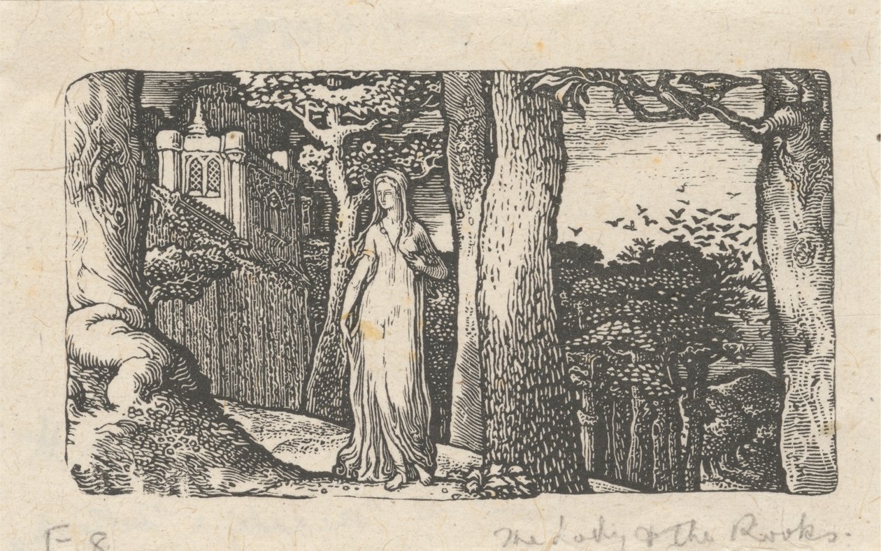 Fruen og Røgene af Edward Calvert