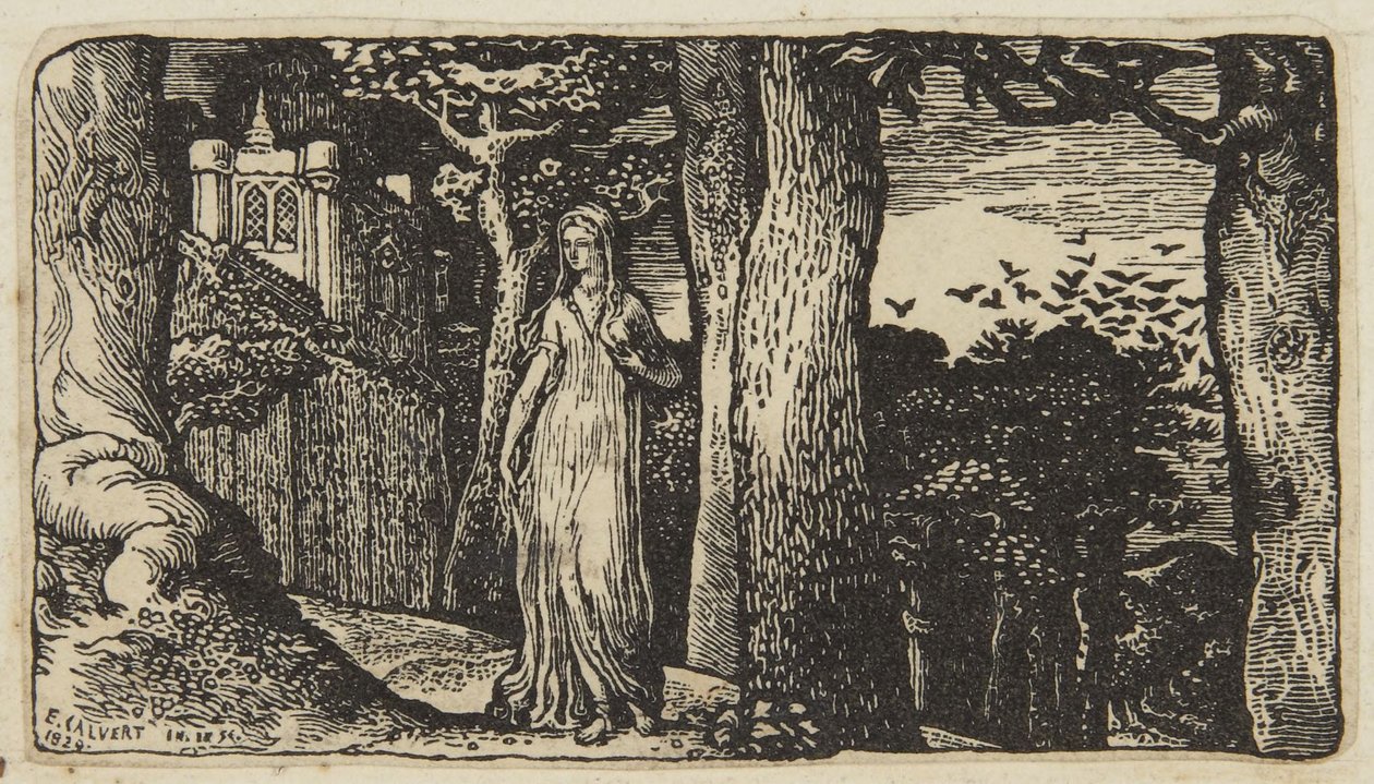 Damen med rågerne af Edward Calvert