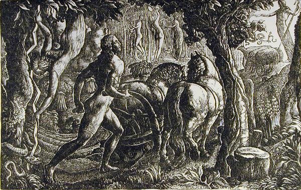 Plovmanden - Christian, der pløjer livets sidste fure af Edward Calvert