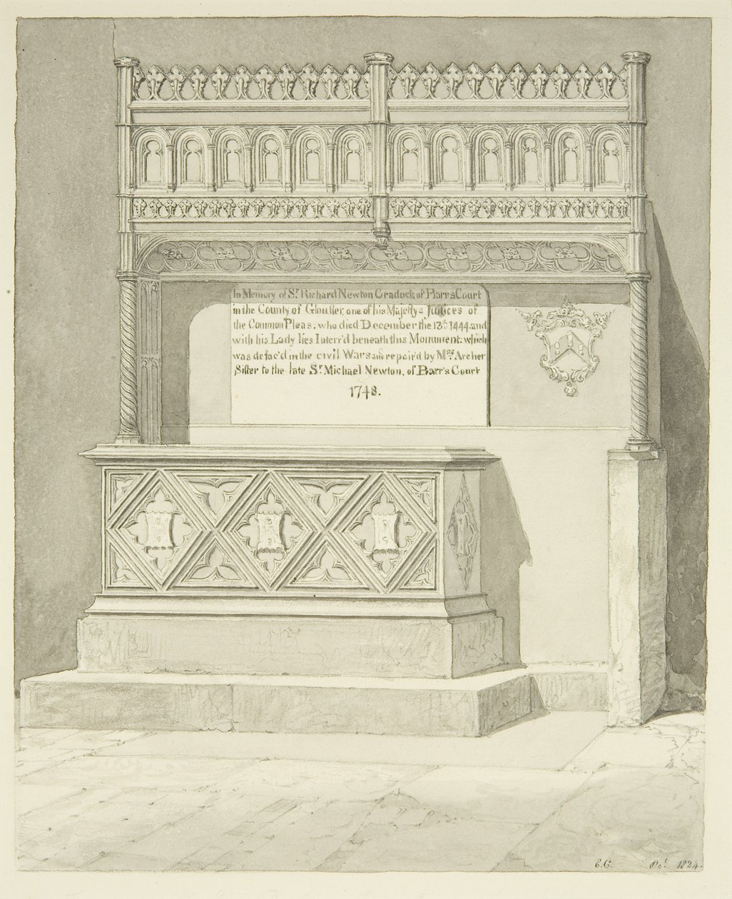 Monument til Sir Richard Newton Cradock af Edward Cashin