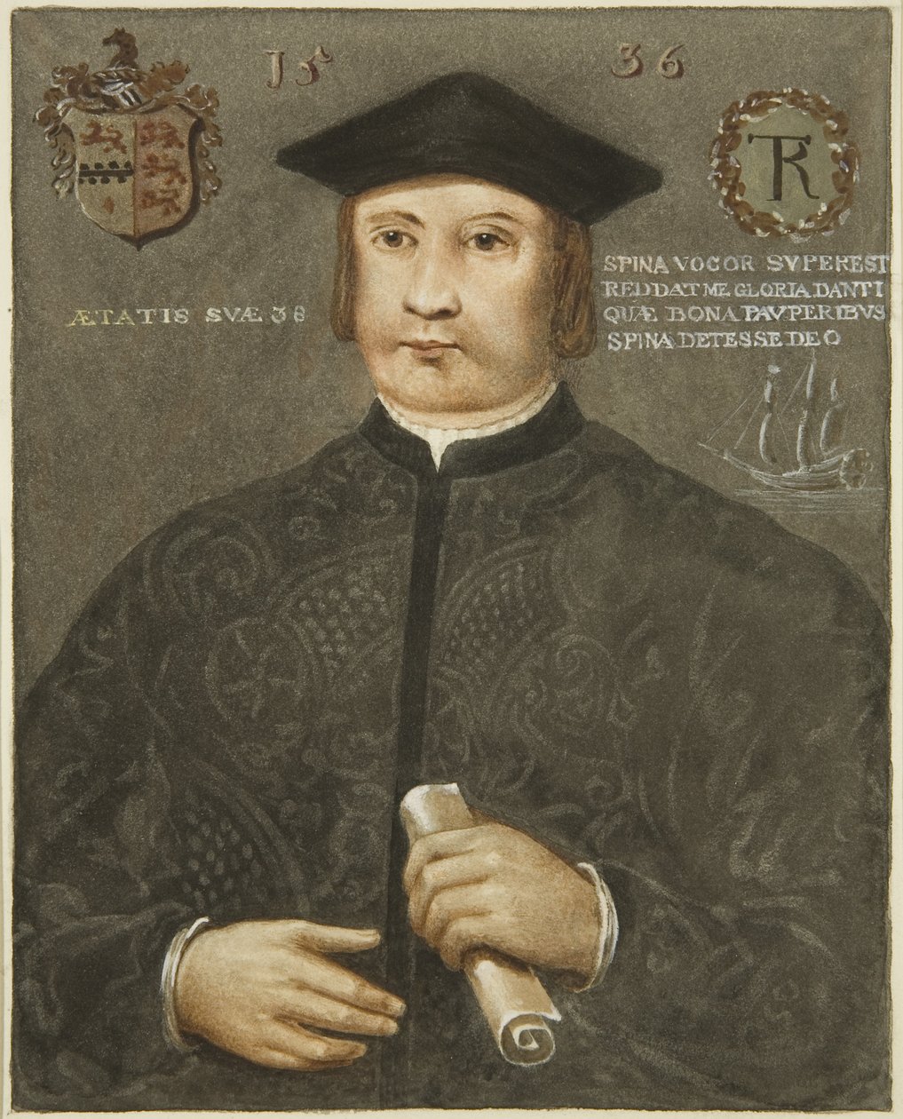 Portræt af Robert Thorne, Grammar School, Unity Street af Edward Cashin