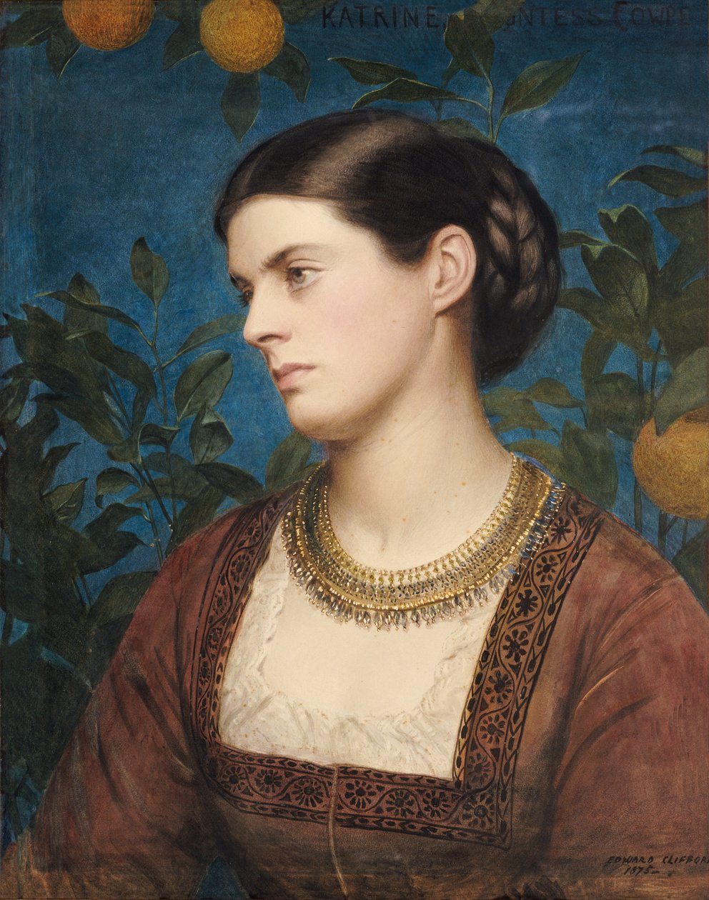 Katrine, grevinde Cowper, 1875 af Edward Clifford