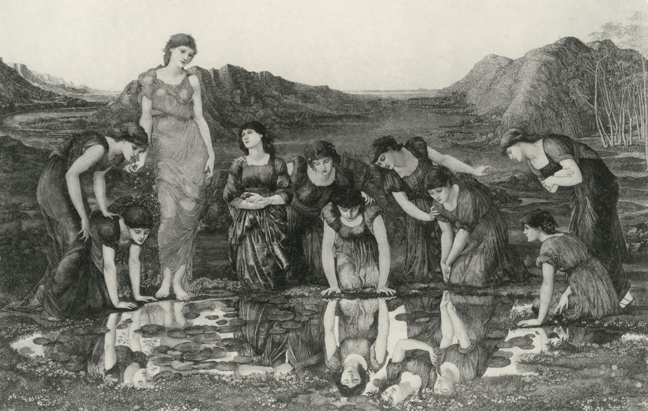 Venus spejl af Edward Coley (after) Burne Jones