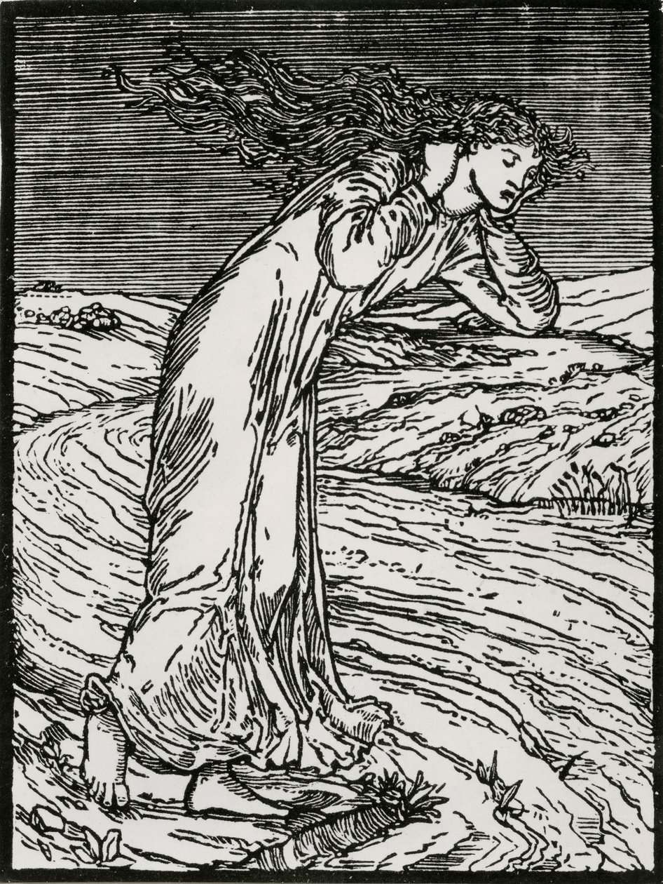 Psyche kaster sig i floden af Edward Coley (after) Burne Jones