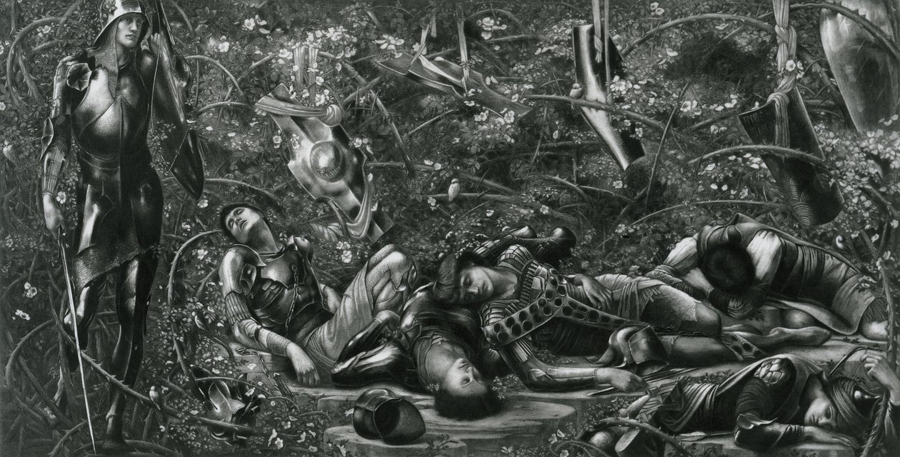 The Briar Wood, fra The Briar Rose Series af Edward Coley (after) Burne Jones