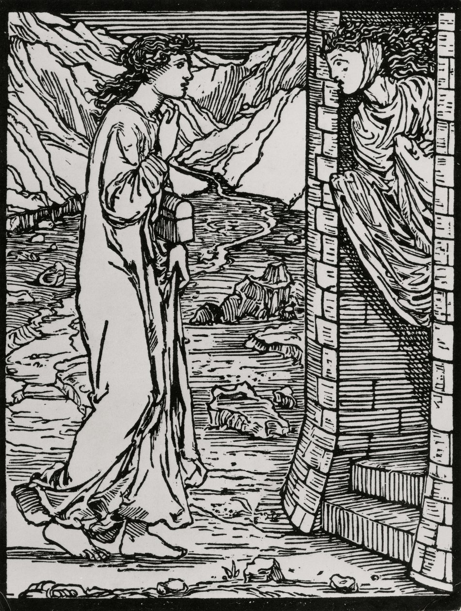 Det Talende Tårn af Edward Coley (after) Burne Jones