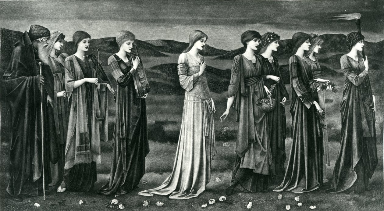 Psykens bryllup af Edward Coley (after) Burne Jones