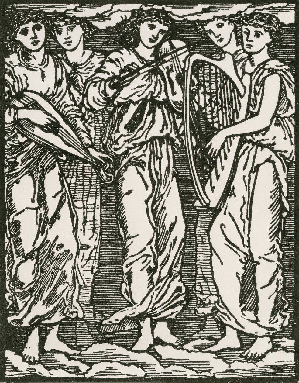 Uden titel af Edward Coley (after) Burne Jones