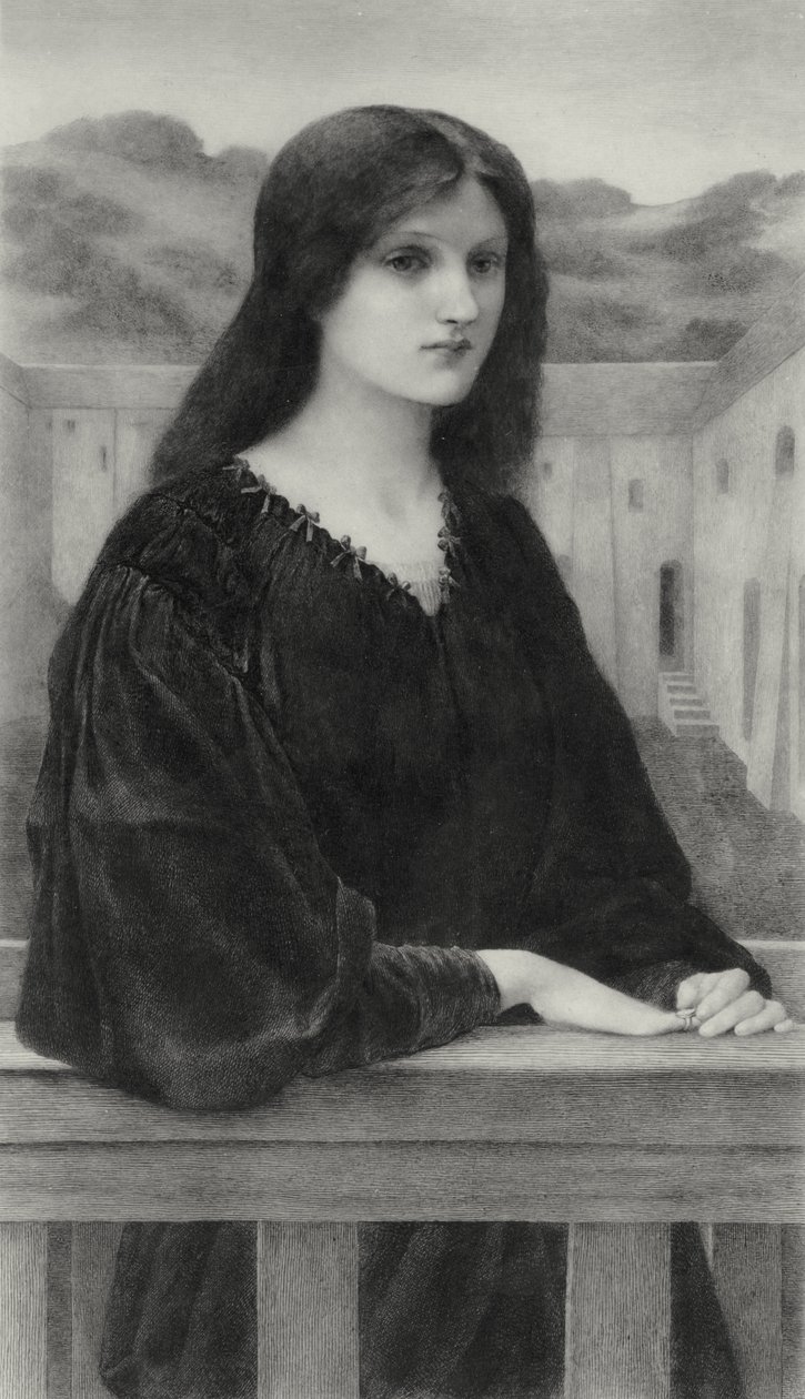 Stille aften af Edward Coley (after) Burne Jones