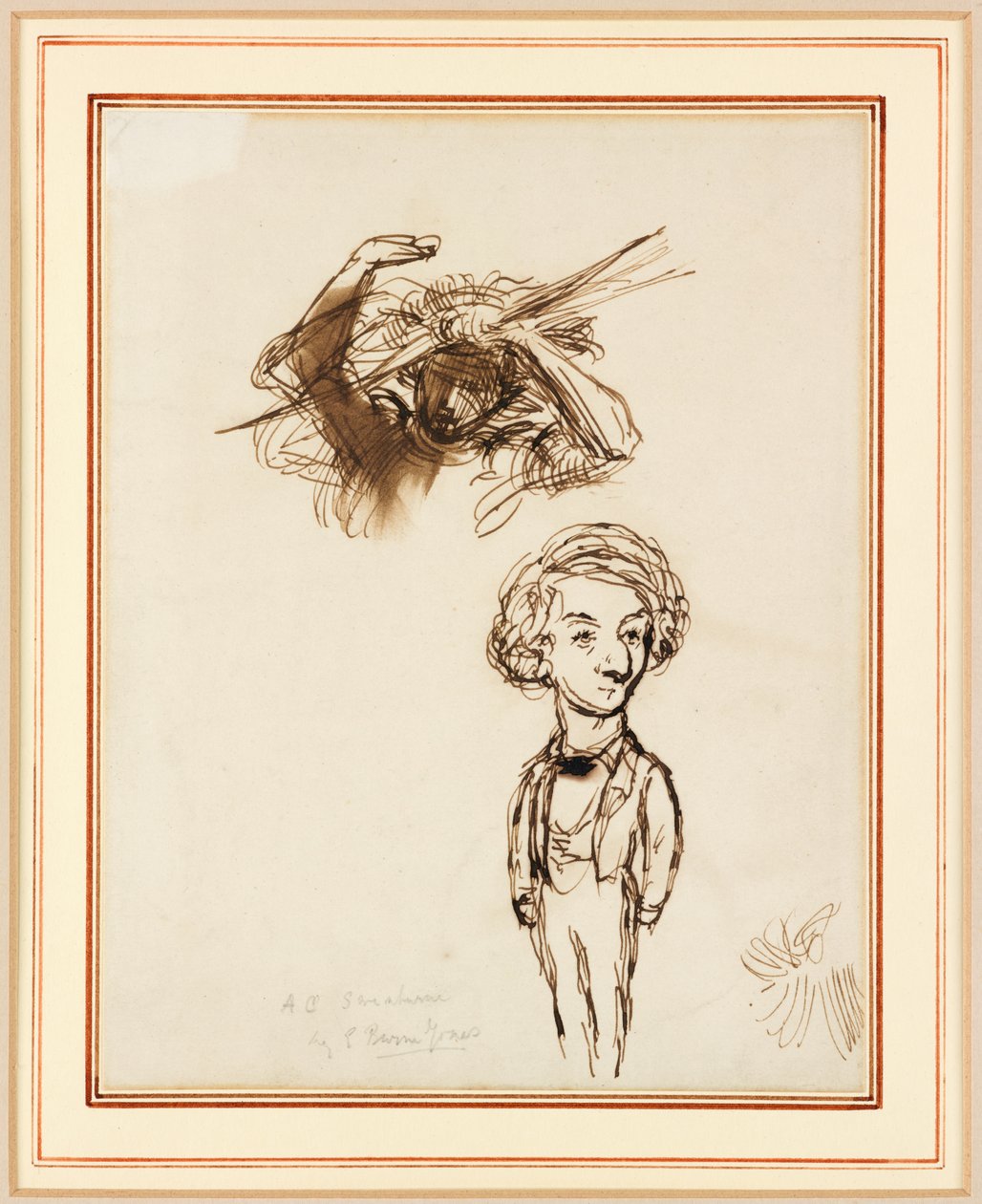 Karikatur af Algernon Charles Swinburne af Edward Coley Burne Jones