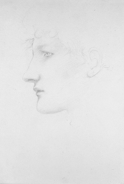 Portræt af Bessie Keene (blyant på papir) af Edward Coley Burne Jones