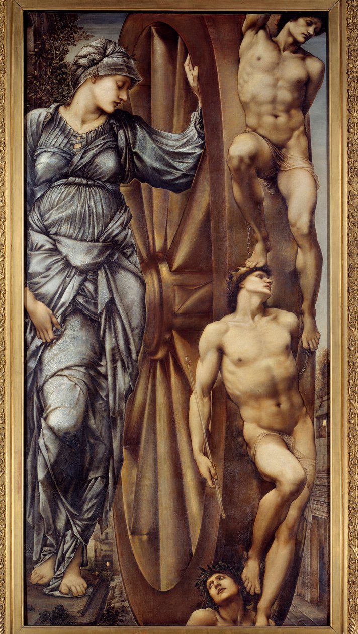 Lykkehjulet. Maleri af Jones Edward Burne (1833-1898) EC.ang af Edward Burne Jones
