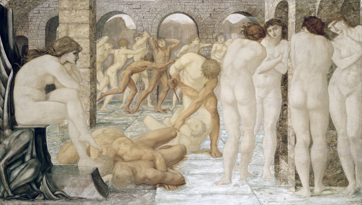 Venus Discordia (olie på lærred) af Edward Coley Burne Jones