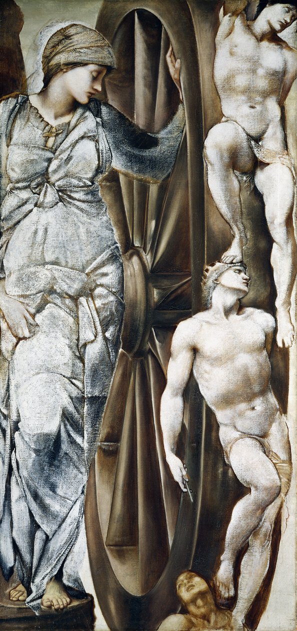 Lykkehjulet (gouache på lærred) af Edward Coley Burne Jones