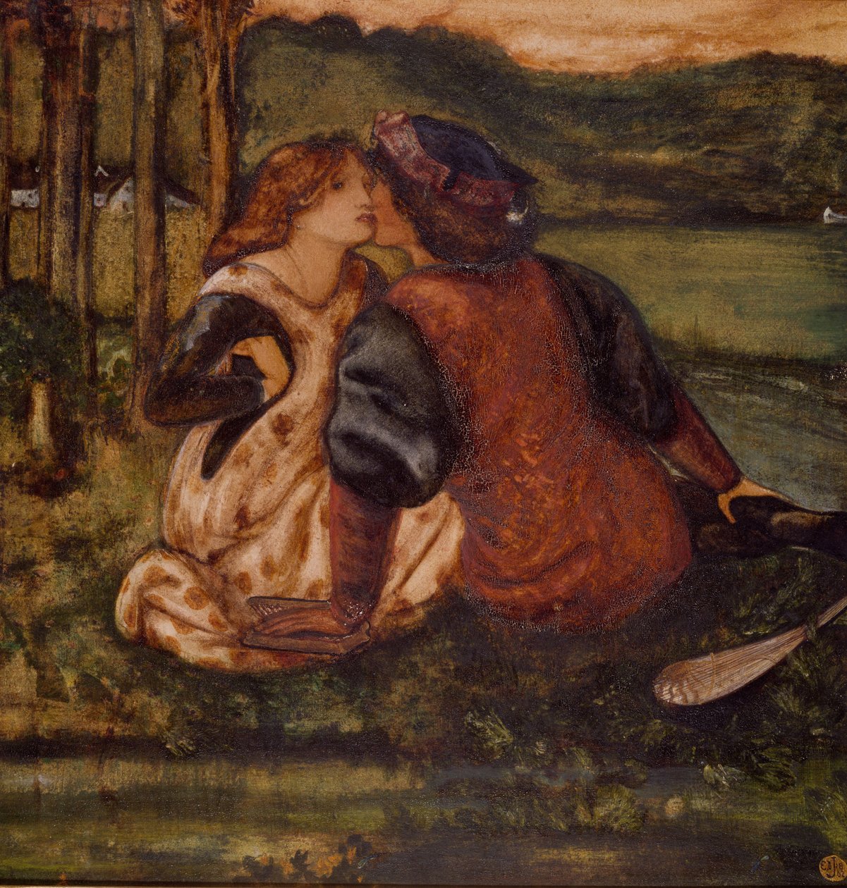 En idyl, 1862 af Edward Burne Jones