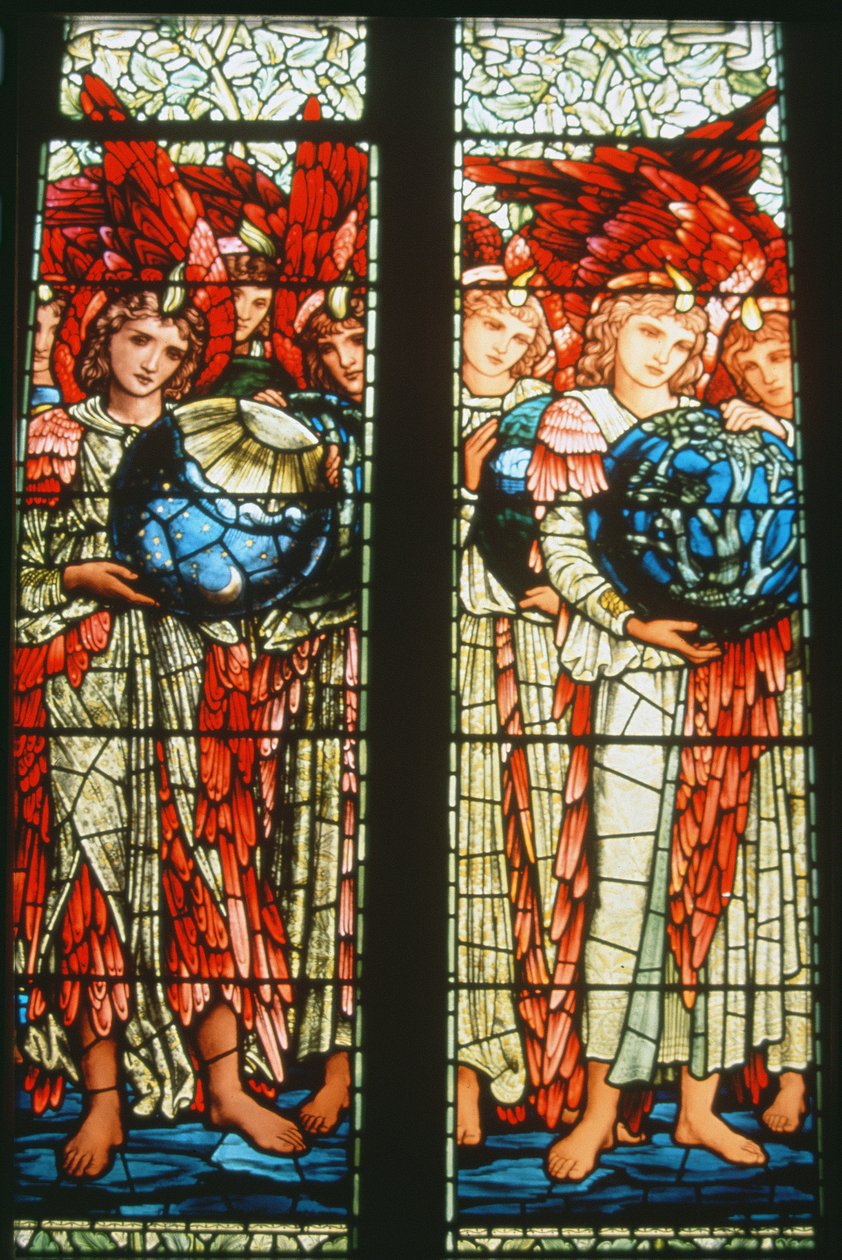 Skabelsens engle: den tredje og fjerde dag, 1895 af Edward Burne Jones