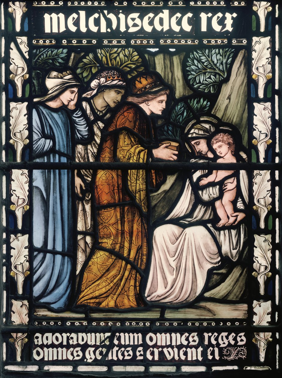 Birmingham, St. Martin In The Bull Ring, Morris & Co., Edward Burne-Jones, The Adoration of the Magi, 1876 af Edward Burne Jones