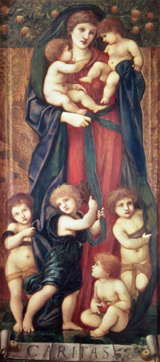 Caritas, 1867 af Edward Burne Jones