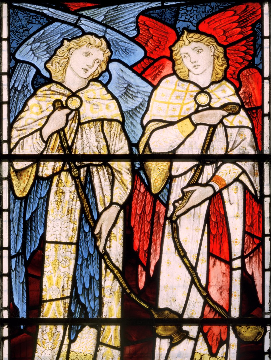 Censing Angels, 1869 (farvet glas) af Edward Burne Jones