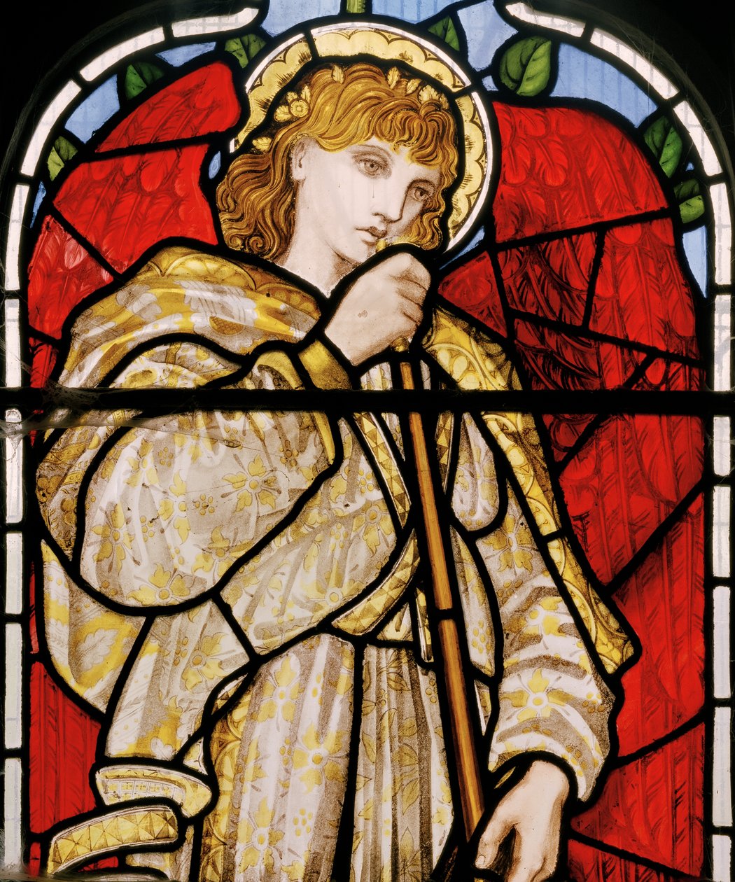 Cheddleton, Morris, Marshall, Faulkner & Co, Edward Burne-Jones, Trumpeting Angel, 1869 af Edward Burne Jones