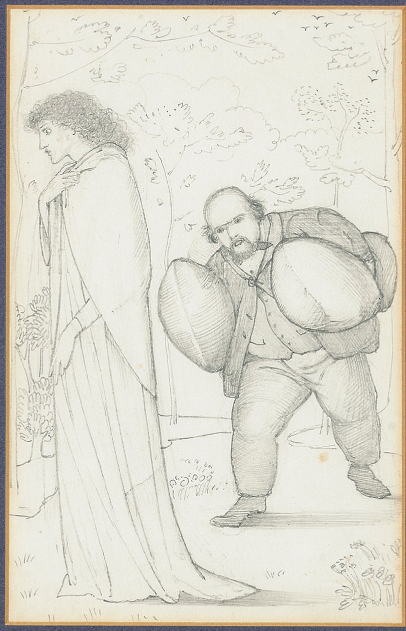 Dante Gabriel Rossetti bringer puder til Jane Morris af Edward Burne Jones