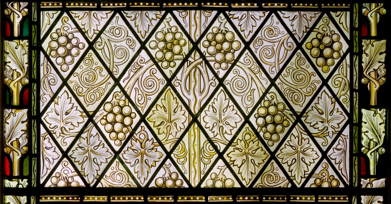 Detalje af et farvet glasvindue, ca. 1896 af Edward Coley Burne Jones