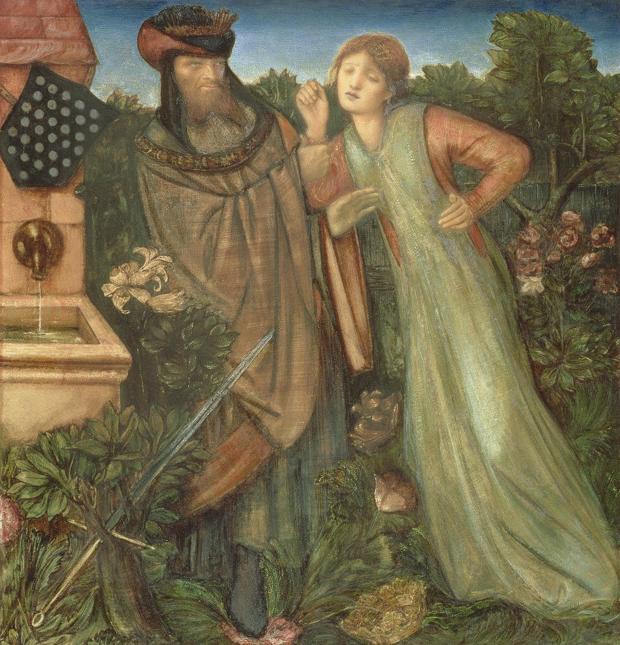 Kong Mark og Belle Iseult, 1862 af Edward Burne Jones