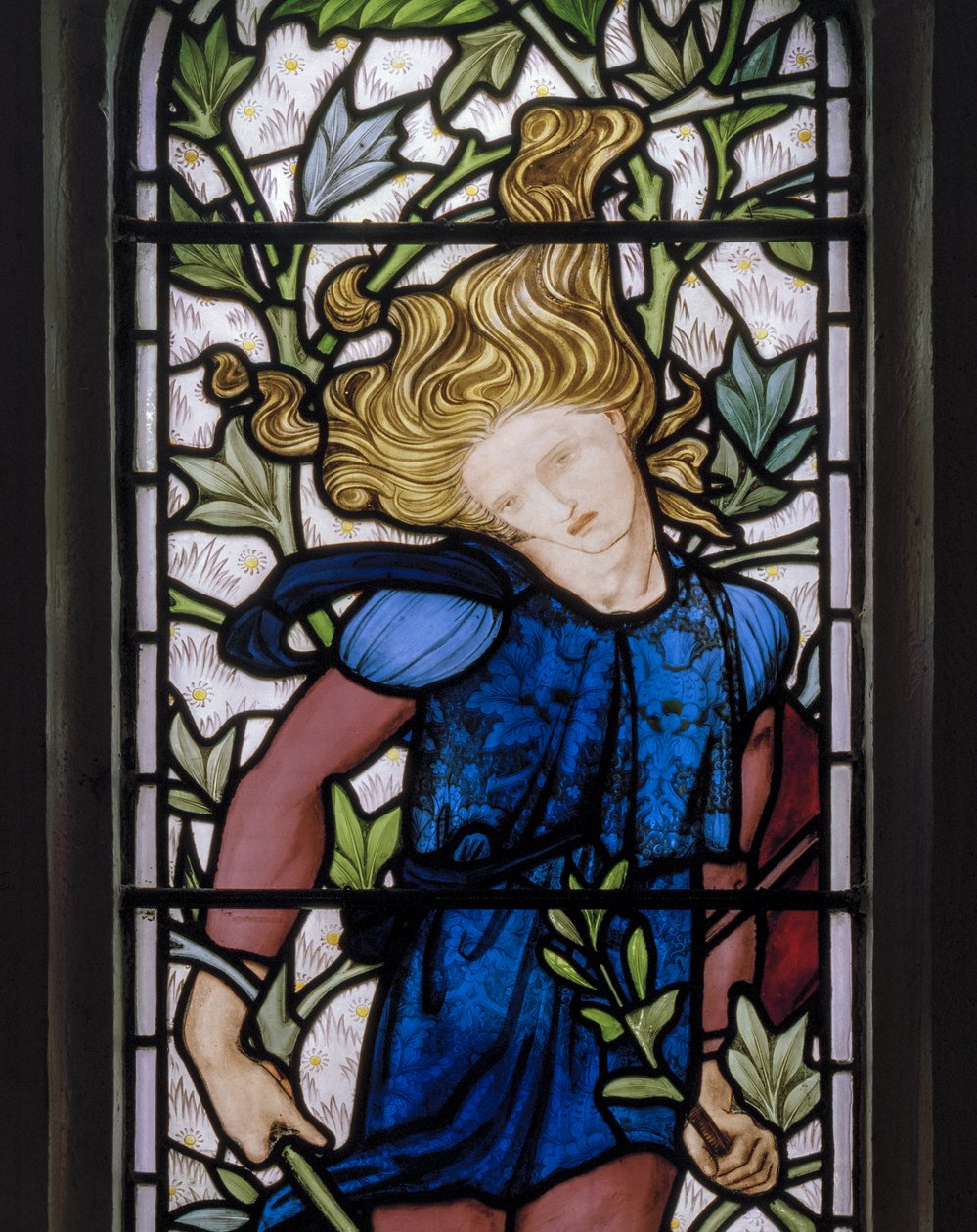 Knotty Ash, St John The Evangelist, Morris Marshall & Faulkner & Co, Edward Burne-Jones, Absalom detalje, 1872 af Edward Burne Jones