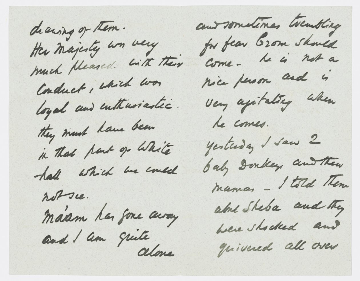 Brev til kunstnerens barnebarn Angela Thirkell (blyant på papir) af Edward Burne Jones
