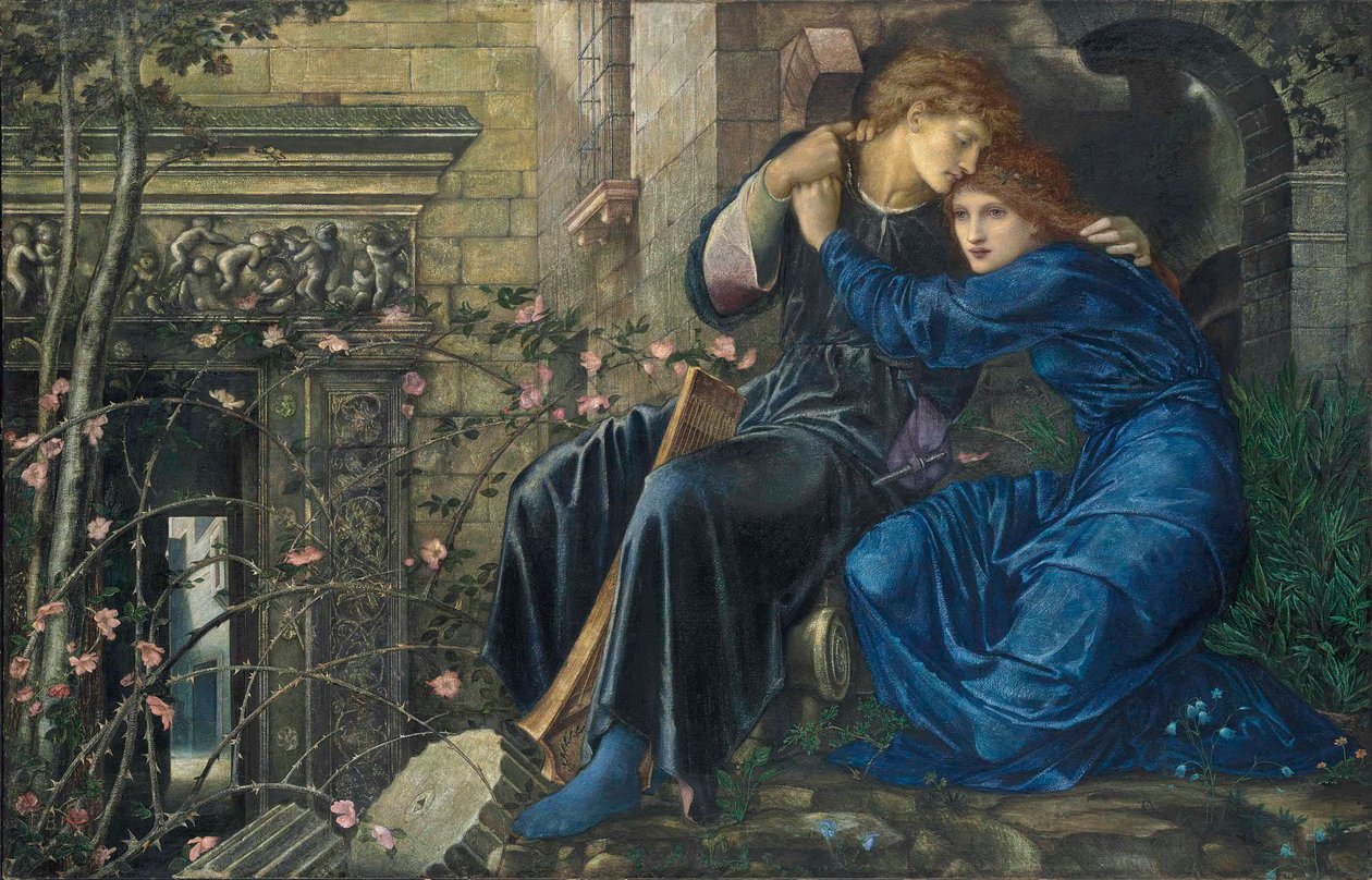 Kærlighed blandt ruinerne af Edward Burne Jones
