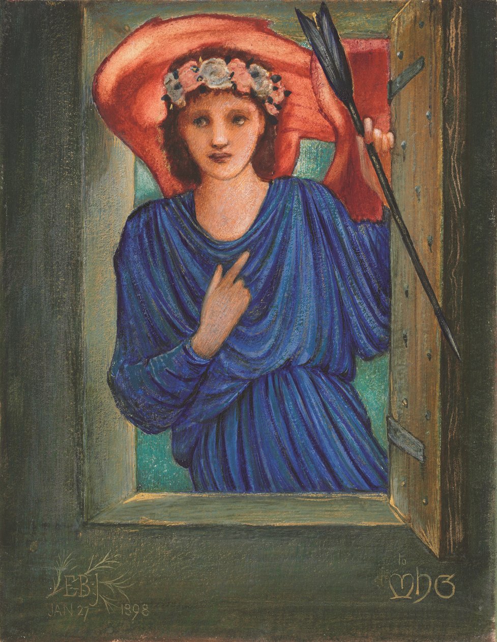 Kærlighed ved vinduet af Edward Coley Burne Jones