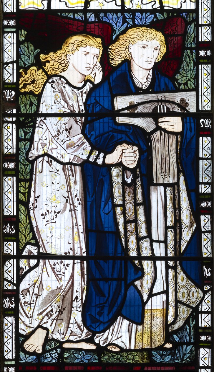 Musikalsk engel, 1865 af Edward Burne Jones