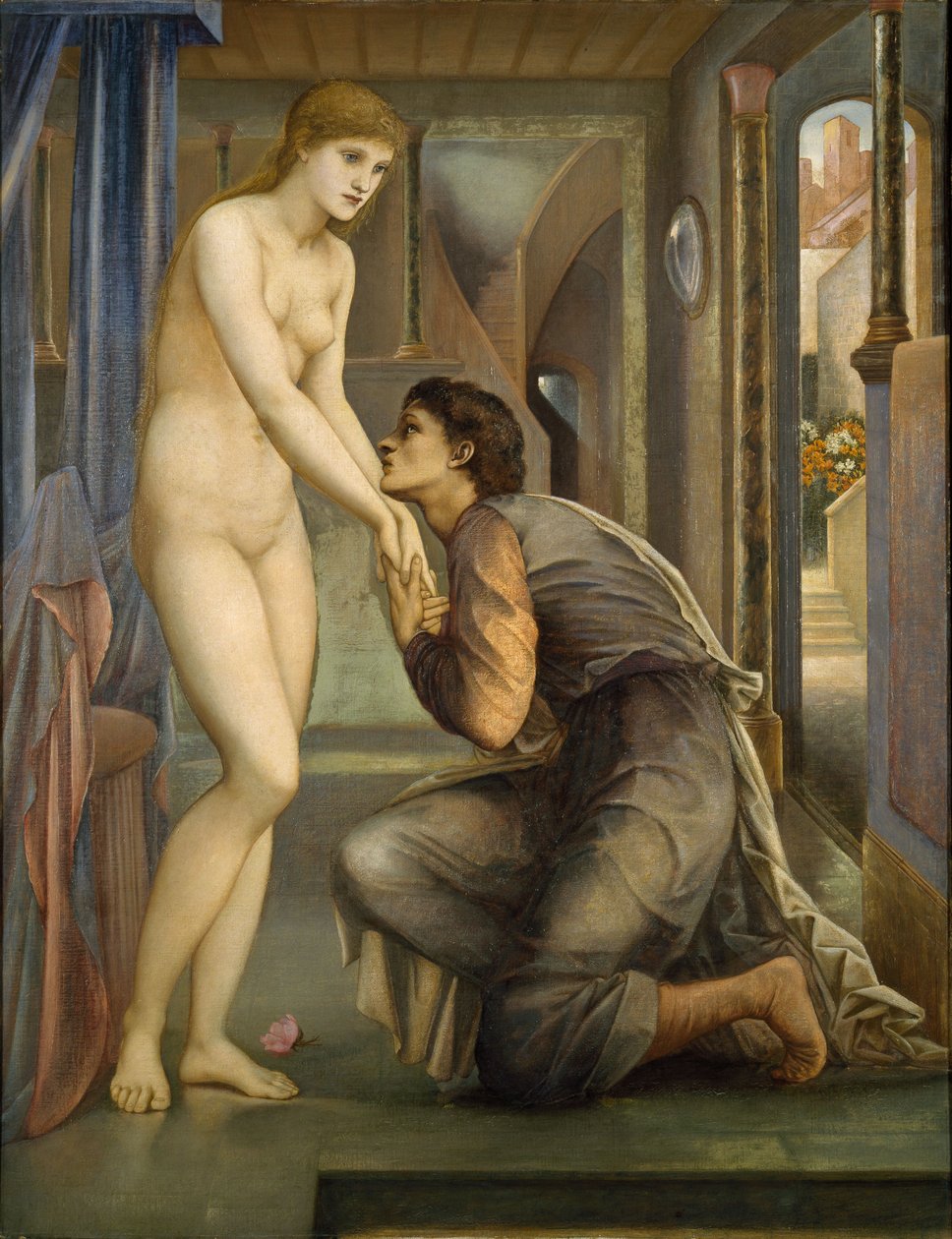 Pygmalion og billedet - The Soul Attains, 1878 af Edward Burne Jones