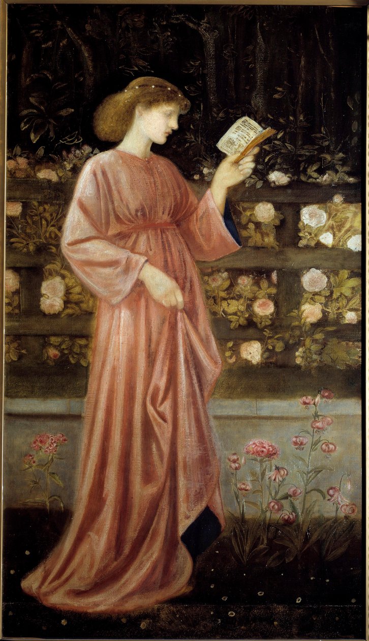 Repræsentation af prinsesse Sabra, datter af kongen Illustration af prinsessen af St. George og dragen. Maleri af Edward Burne Jones (1833-1898) 1865-1866 søn. 1x0,6 m Paris, musee d