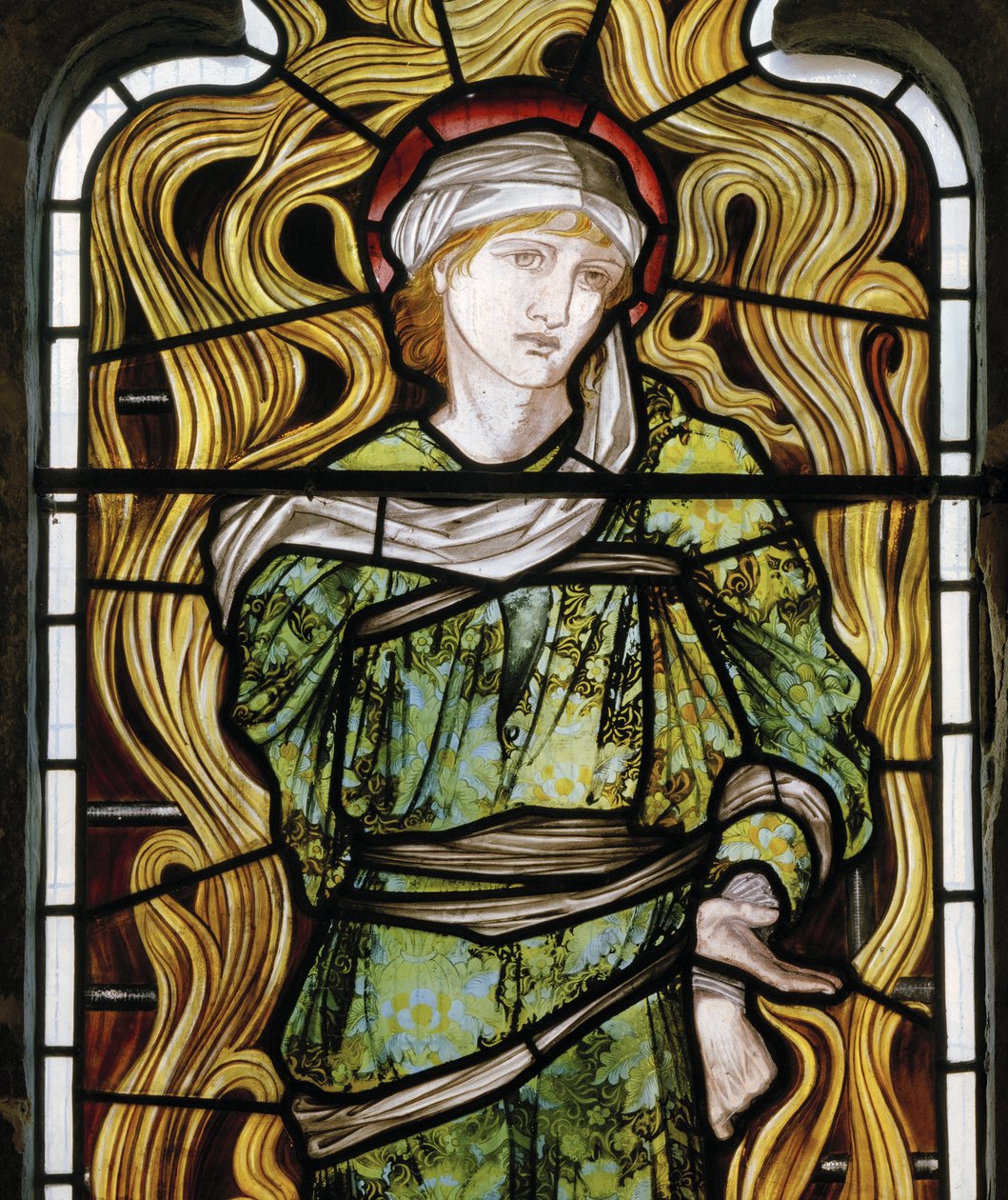 Shadrach, The Fiery Furnace, West Window, 1870 (farvet glas) af Edward Burne Jones