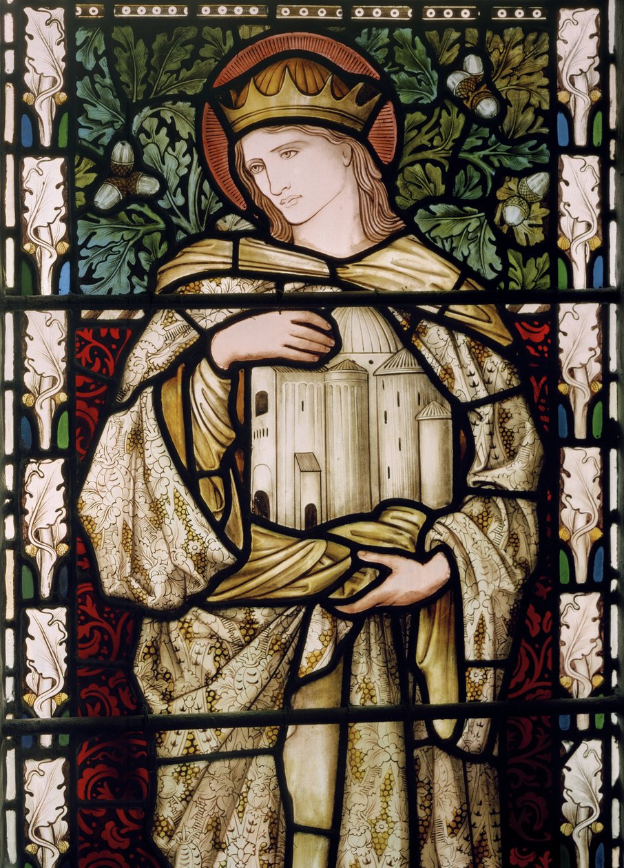 Salomon og templet, 1876 (glasmaleri) af Edward Burne Jones