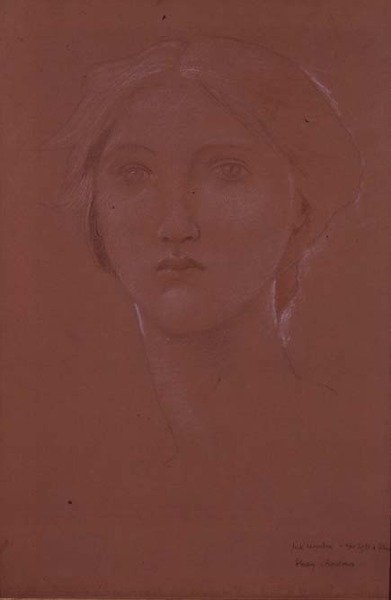Studie af Margaret Burne-Jones for 