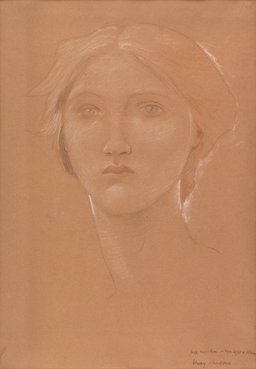 Undersøgelse af lederen af Margaret Burne-Jones til 