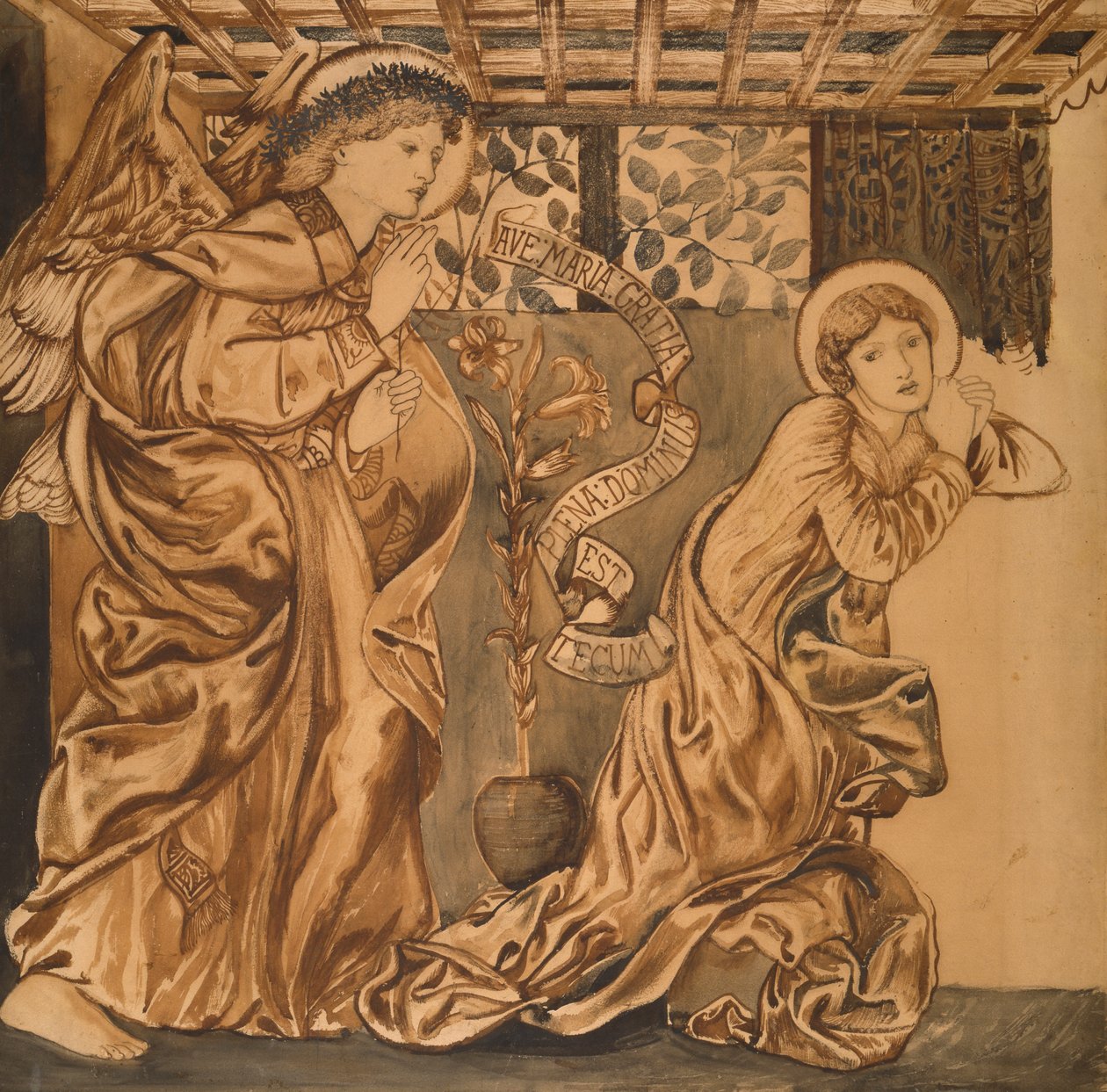 Bebudelsen, c.1862 af Edward Burne Jones