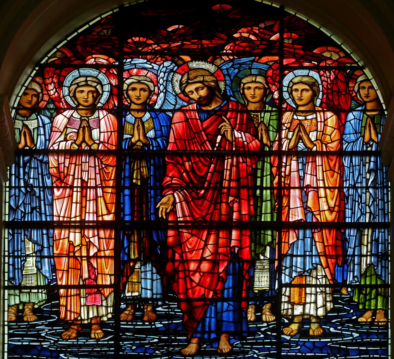 The Ascension, 1885-1897 (farvet glas) af Edward Burne Jones